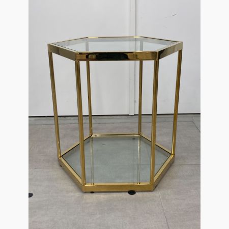 KARE(カレ) ローテーブル ゴールド 　 ガラス製
