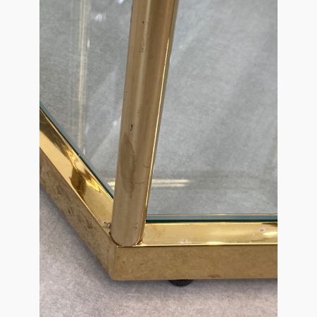 KARE(カレ) ローテーブル ゴールド 　 ガラス製