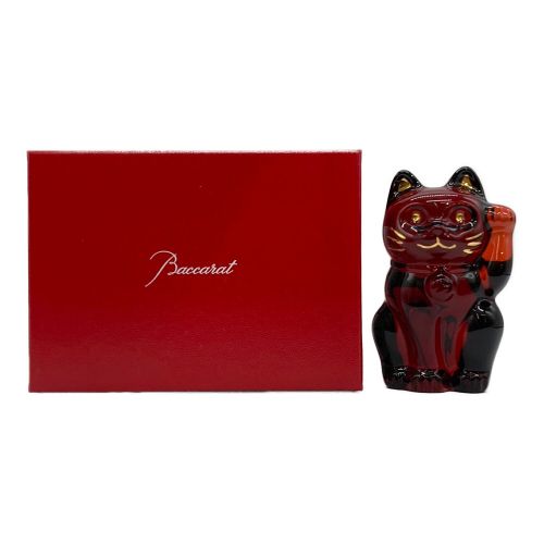 Baccarat(バカラ) 招き猫 クリスタル レッド