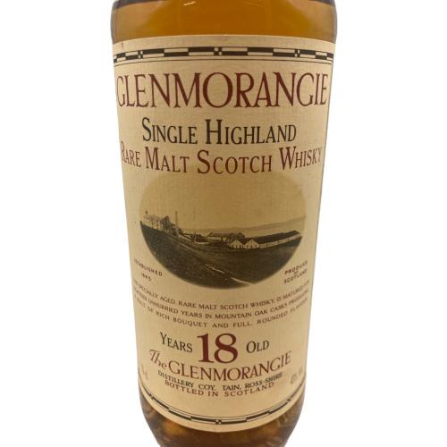 グレンモーレンジ (GLENMORANGIE) スコッチウィスキー 18年 沈殿・目減り有 750ml
