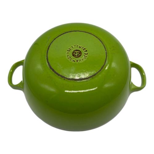 LE CREUSET (ルクルーゼ) 鍋 SIZE 22cm ライトグリーン マルミット22