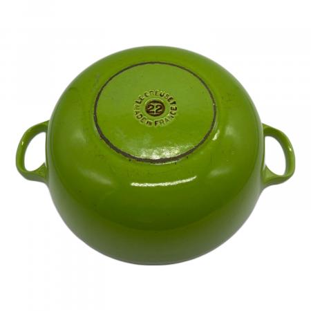 LE CREUSET (ルクルーゼ) 鍋 SIZE 22cm ライトグリーン マルミット22