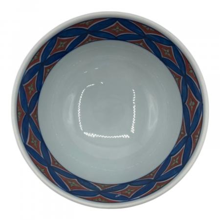 源右衛門窯　染錦七宝紋（赤）飯碗 源右衛門窯(ゲンエモンガマ) 染錦七宝紋(赤) 飯碗｜トレファクONLINE