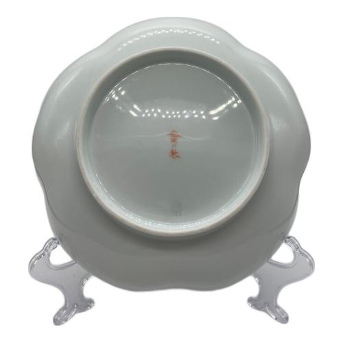 深川製磁 (フカガワセイジ) 鉢 寿赤絵 梅型