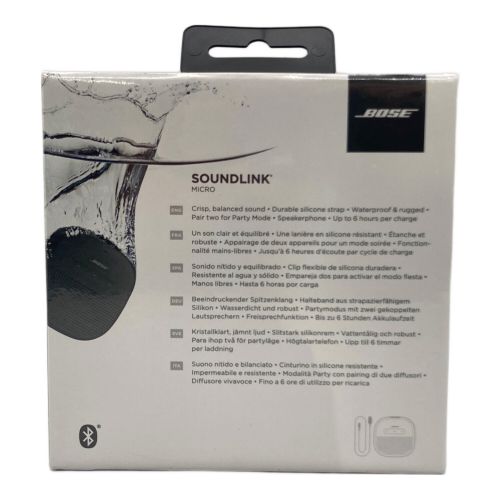 BOSE (ボーズ) Bluetooth対応スピーカー SoundLink Micro Bluetooth Speaker 783342-0100