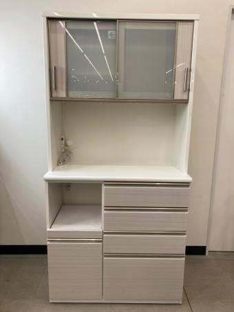 ニトリ レンジボード ホワイト  スライド扉 ポスティア