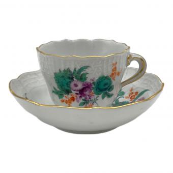 MEISSEN(マイセン) モカカップ&ソーサー フラワー