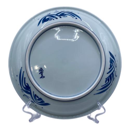 源右衛門窯 (ゲンエモンガマ) 中皿 染付四海波