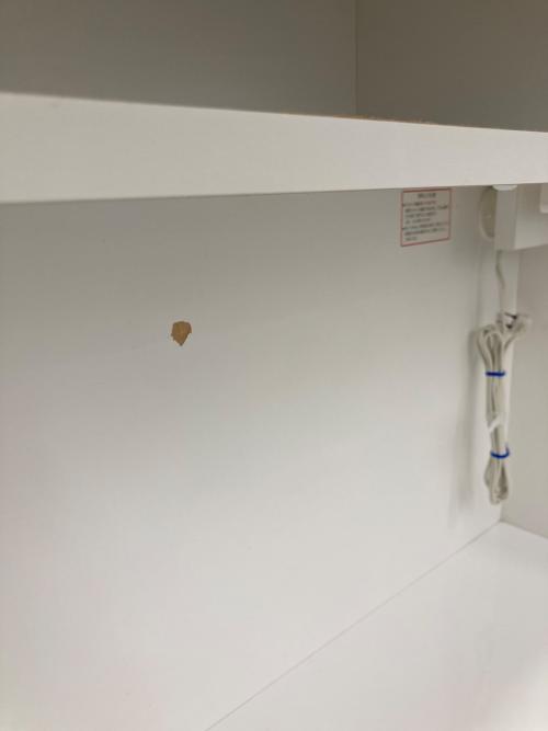 ニトリ レンジボード ホワイト 3枚扉 エトナ