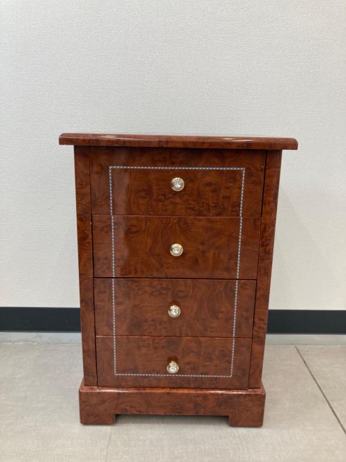 ４段サイドチェスト ブラウン