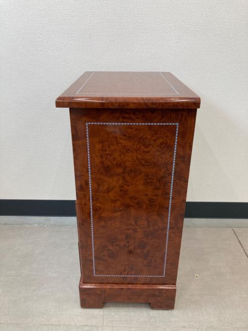 ４段サイドチェスト ブラウン