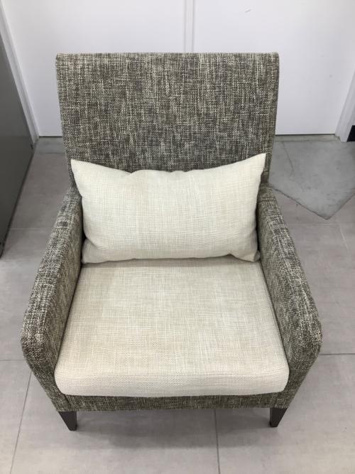 ROCKSTONE (ロックストーン) 1人掛けソファー グレー×ベージュ