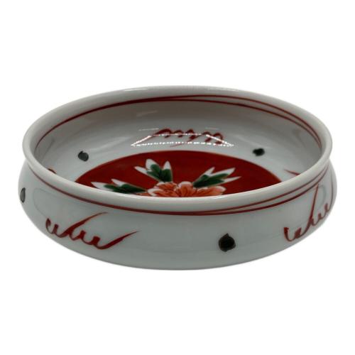 源右衛門窯(ゲンエモンガマ) 取皿揃え 赤絵牡丹見込 5Pセット