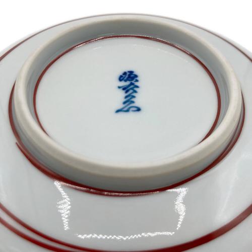 源右衛門窯(ゲンエモンガマ) 取皿揃え 赤絵牡丹見込 5Pセット