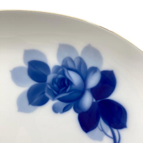 大倉陶園(オオクラトウエン) オーバルプレート 35cmプラター ブルーローズ(8011)