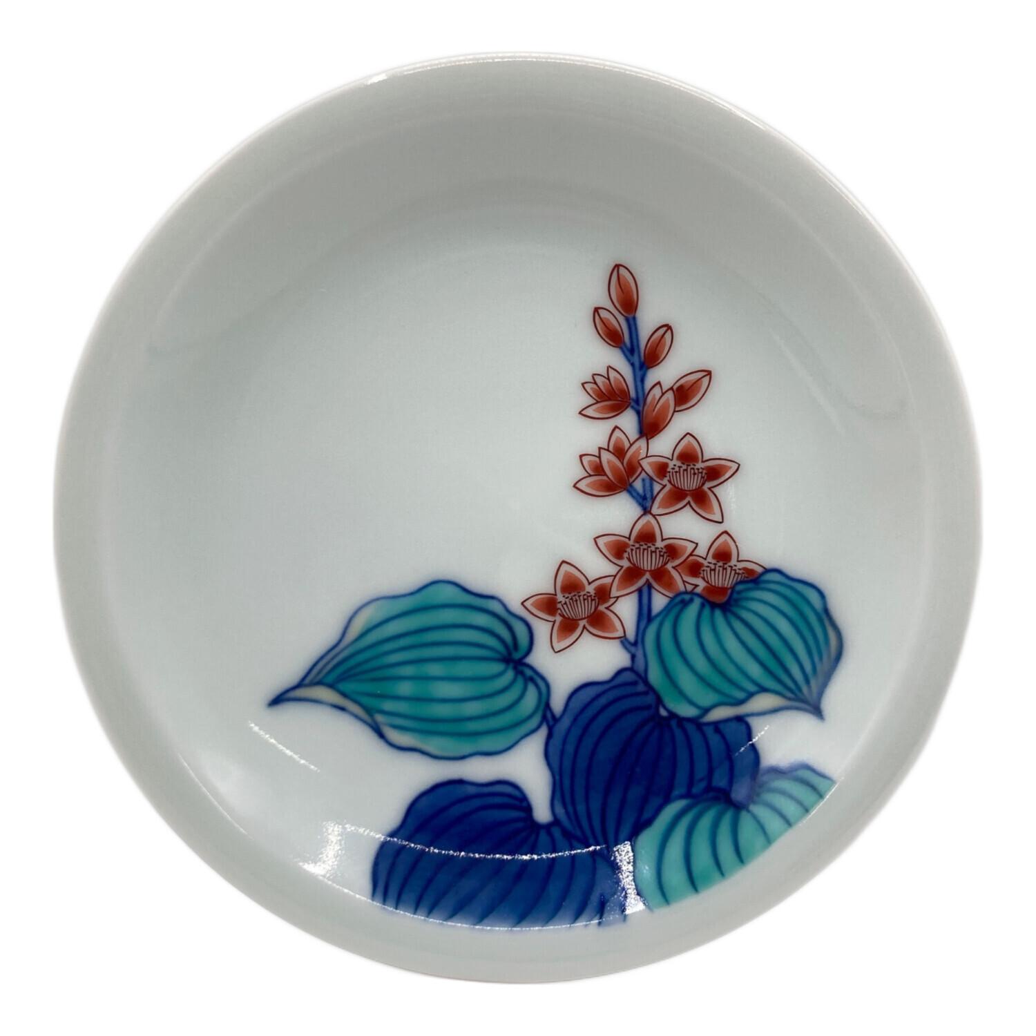 有田焼　今右衛門　錦葵絵皿　箱付き5枚セット 今右衛門(イマエモン) 錦水葵絵銘々皿 5Pセット｜トレファクONLINE