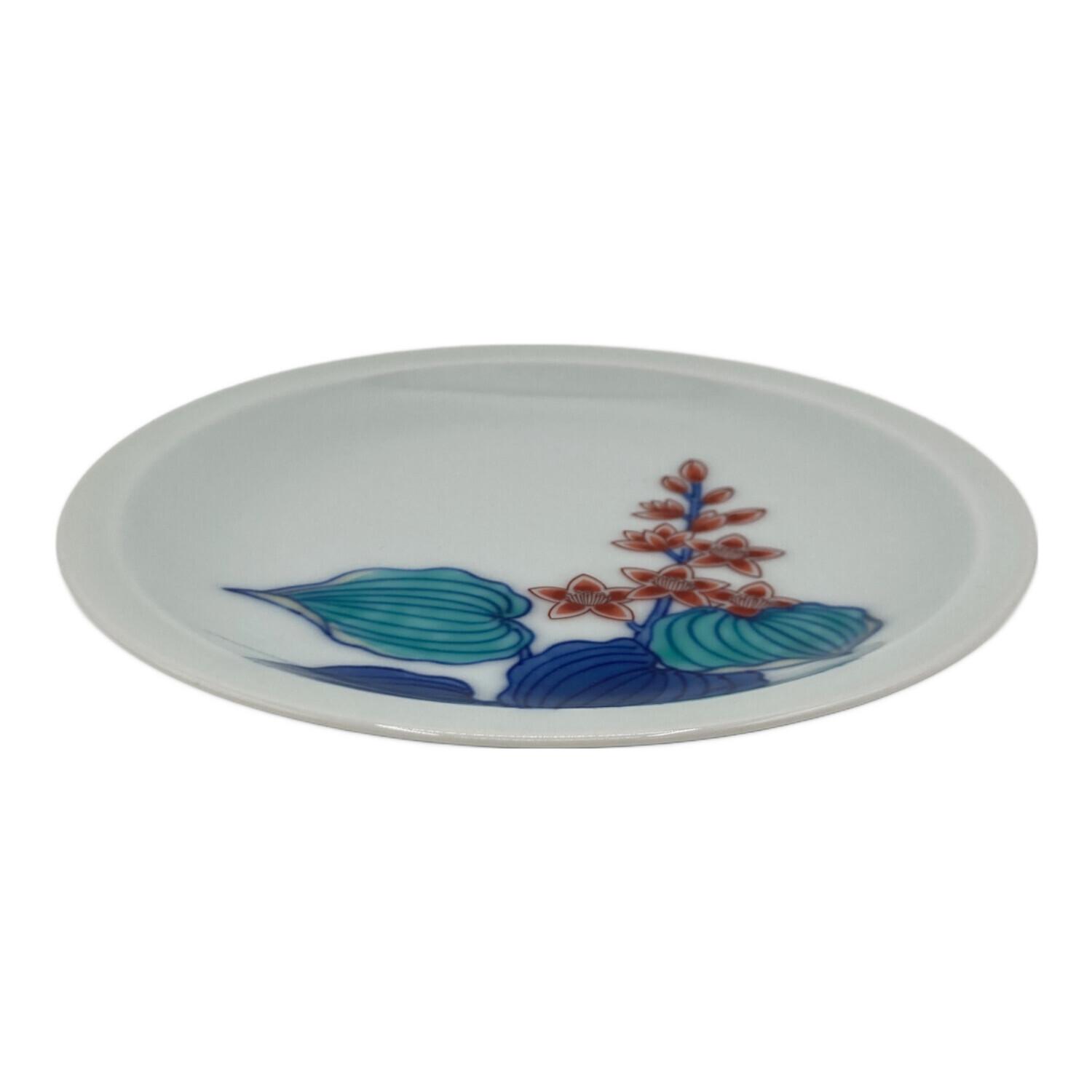 有田焼　今右衛門　錦葵絵皿　箱付き5枚セット 今右衛門(イマエモン) 錦水葵絵銘々皿 5Pセット｜トレファクONLINE