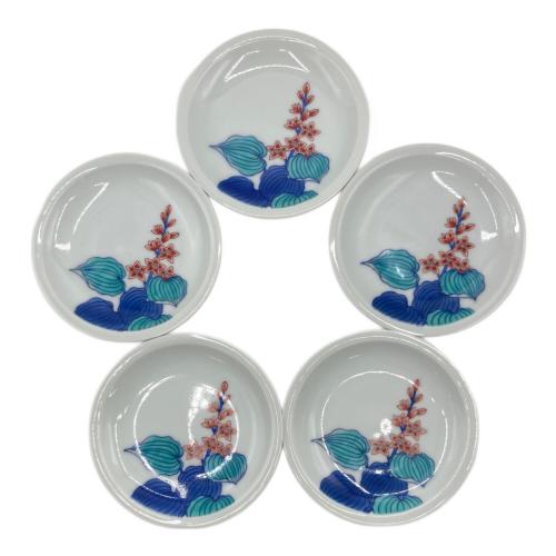 今右衛門(イマエモン) 錦水葵絵銘々皿 5Pセット