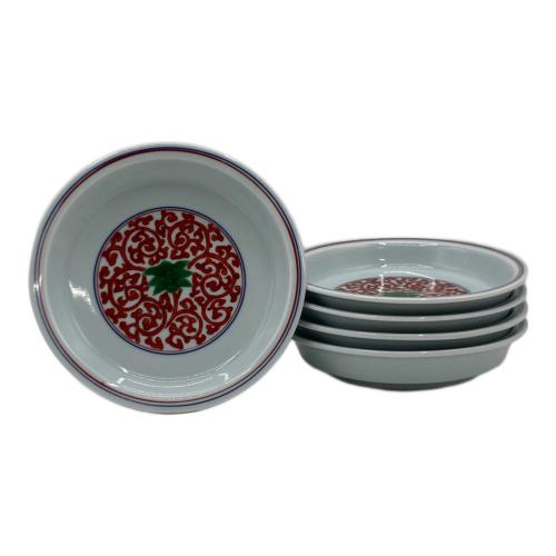 源右衛門窯(ゲンエモンガマ) 赤唐草 銘々皿 5Pセット