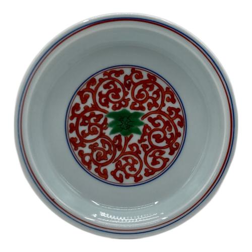 源右衛門窯(ゲンエモンガマ) 赤唐草 銘々皿 5Pセット