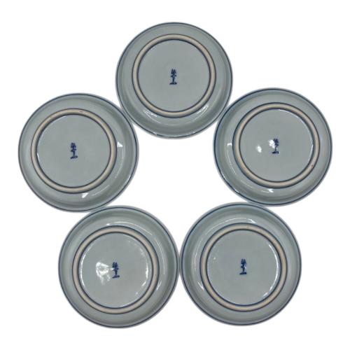 源右衛門窯(ゲンエモンガマ) 赤唐草 銘々皿 5Pセット