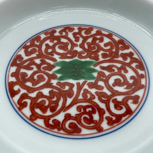 源右衛門窯(ゲンエモンガマ) 赤唐草 銘々皿 5Pセット