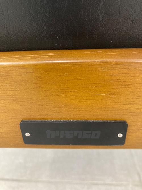 karimoku (カリモク) 2人掛けソファー ブラック×ブラウン Kチェア