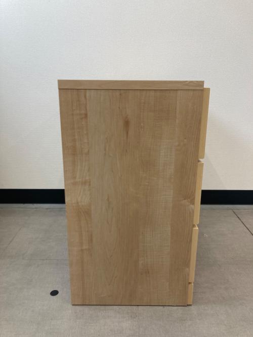 ナフコ 3段チェスト ナチュラル 3段 Nチェリー80-5