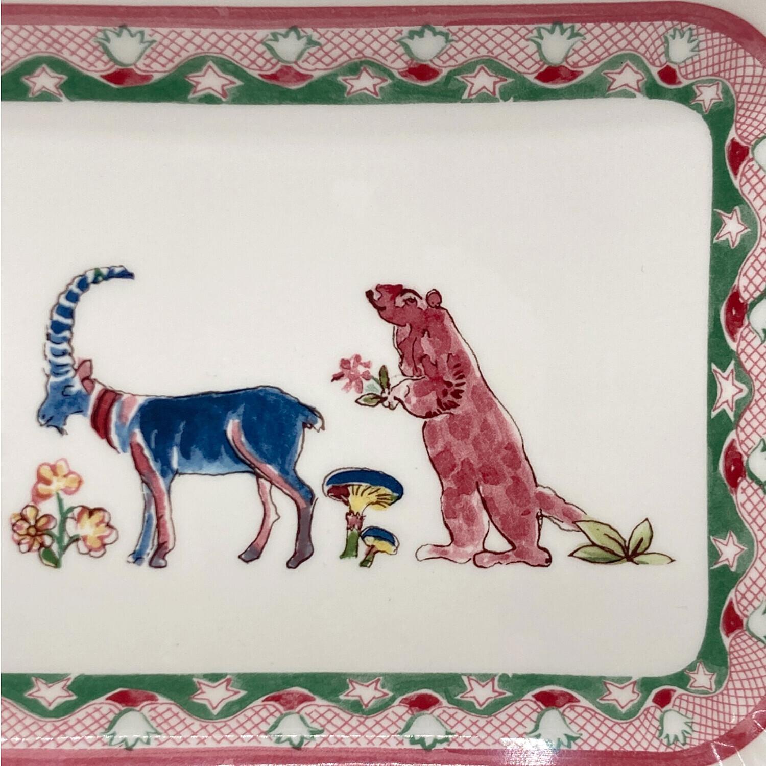 ジアン Gien / Jardin imaginaire 大皿　30cm ５枚 ジアン Gien / Jardin imaginaire 大皿 30cm 5枚 ジアン Gien