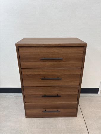 チェスト ブラウン×ブラック 4段