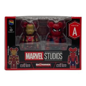 MARVEL STUDIOS Happyくじ BE@RBRICK ペアボックス賞 A IRON MAN Mark 46＆SPIDER-MAN