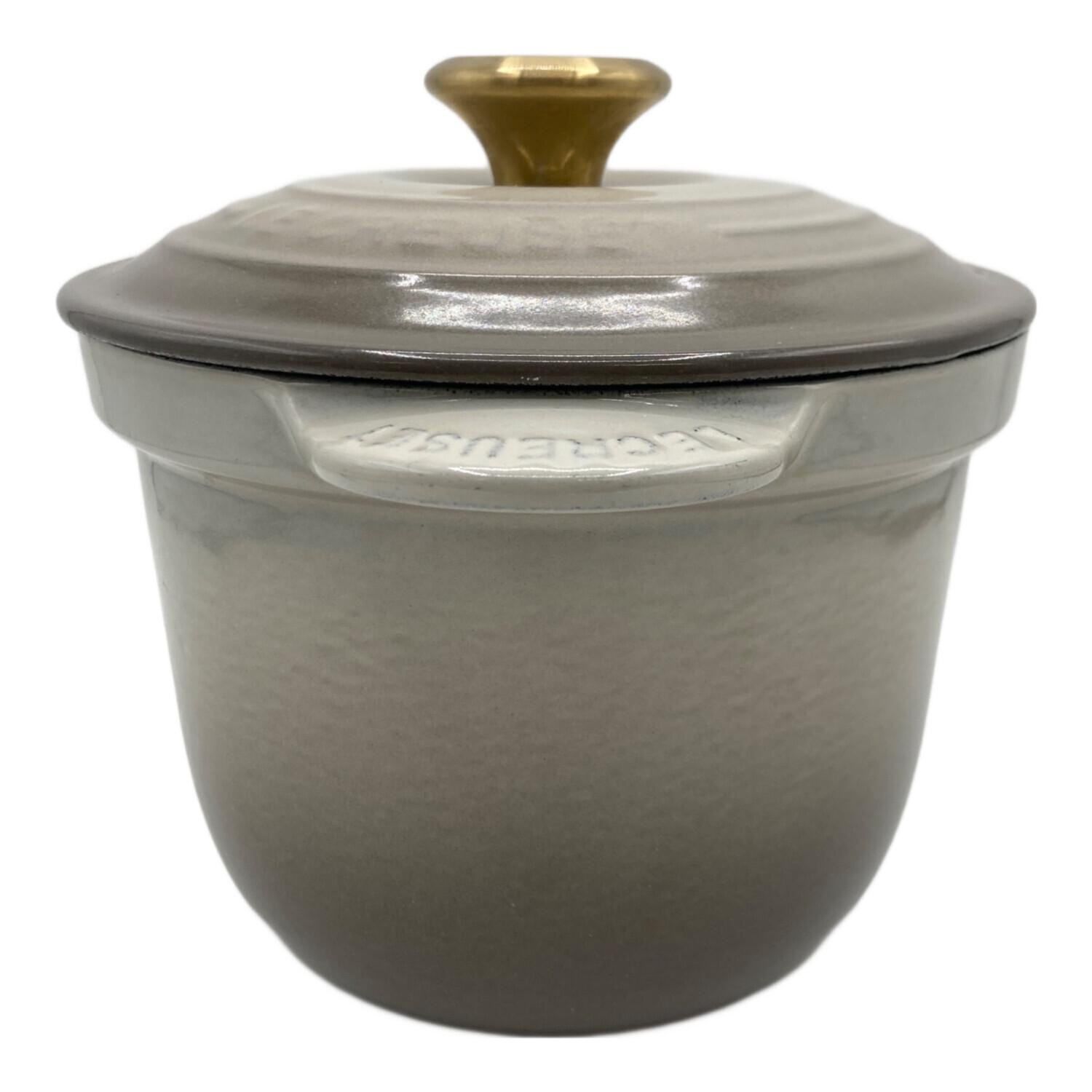 LE CREUSET ココットエブリィ グレー 18cm インナーリッド付きル