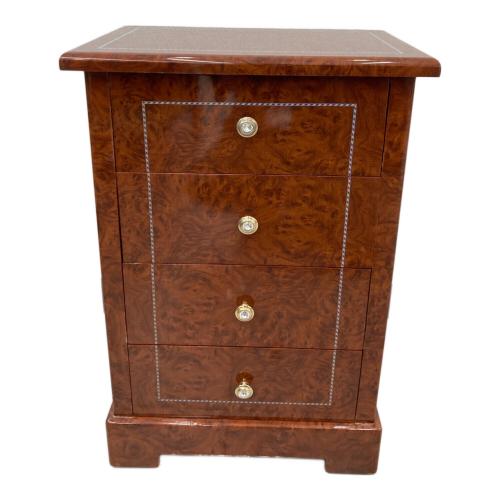 ４段サイドチェスト ブラウン