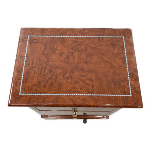 ４段サイドチェスト ブラウン