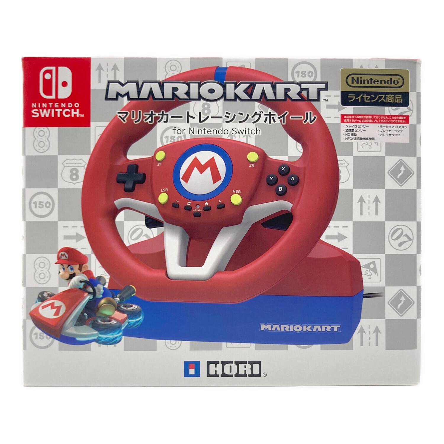 マリオカート8 デラックス トレーシングホイール　hori ソフト　セット HORI(ホリ) マリオカートレーシングホイール for Nintendo