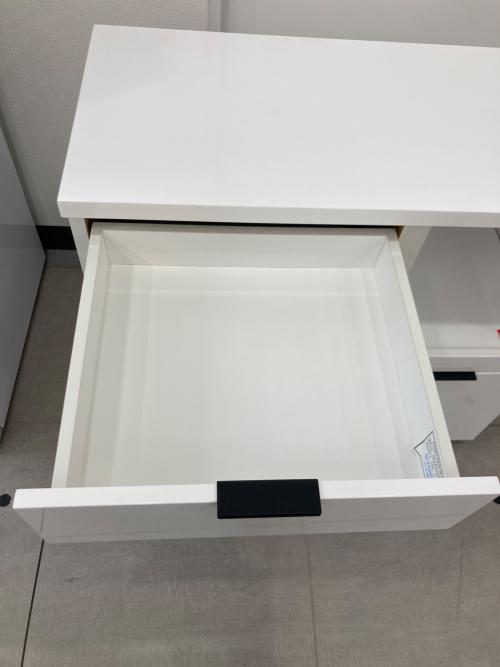 ニトリ キッチンカウンター ホワイト×ブラック エトナ