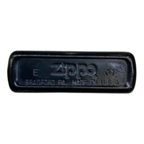 ZIPPO ブラック×ブルー はがれ有 2001年製