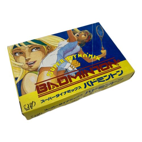 vap GAME ファミコン用ソフト 箱・説明書付き スーパーダイナミックバトミントン -