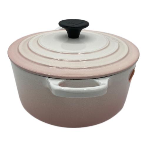 LE CREUSET (ルクルーゼ) 両手鍋 ピンク 未使用品