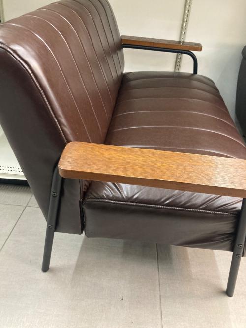 ニトリ 2人掛けソファー 151 ブラウン ステイン