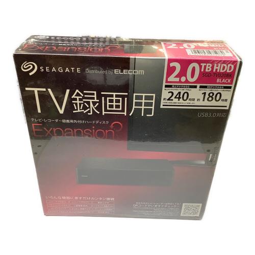 ELECOM (エレコム) テレビ・レコーダー録画用外付けハードディスク  SGD-TV020BK 2015年ﾓﾃﾞﾙ