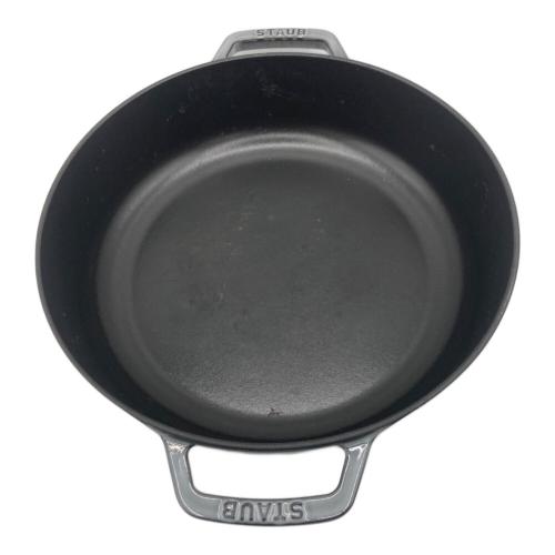 Staub (ストウブ) 両手鍋 SIZE 28cm グレー ブレイザーソテーパン