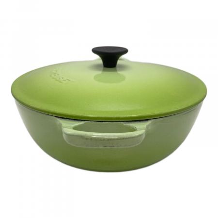 Le Creuset 両手鍋 グリーン 26cm LE CREUSET (ルクルーゼ) 鍋 22 グリーン｜トレファクONLINE