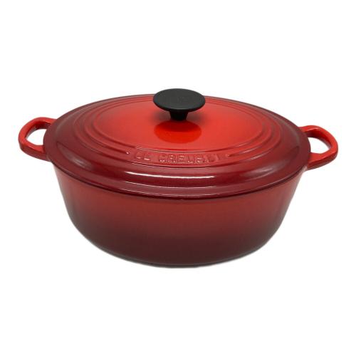 LE CREUSET (ルクルーゼ) 鍋 27 レッド　ココットオーバル