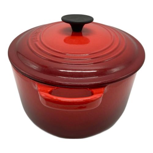 LE CREUSET (ルクルーゼ) 鍋 27 レッド　ココットオーバル