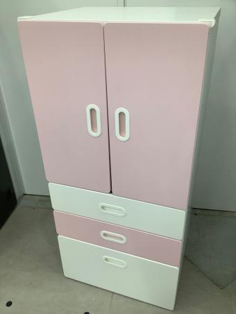 IKEA (イケア) ワードローブ ピンク×ホワイト