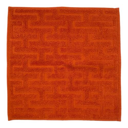 HERMES(エルメス) フェイスタオル ラビリンス オレンジ