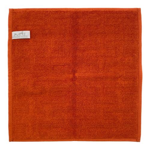 HERMES(エルメス) フェイスタオル ラビリンス オレンジ