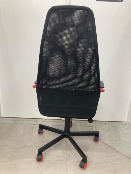IKEA (イケア) ゲーミングチェア ブラック×レッド HUVUDSPELARE
