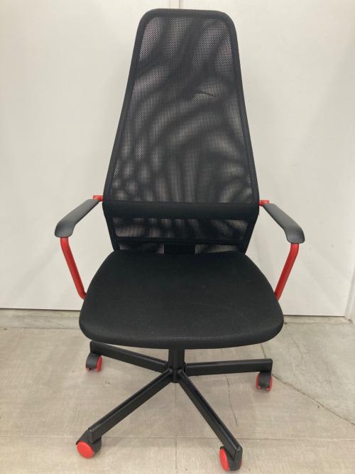IKEA (イケア) ゲーミングチェア ブラック×レッド HUVUDSPELARE フーヴドスペラレ